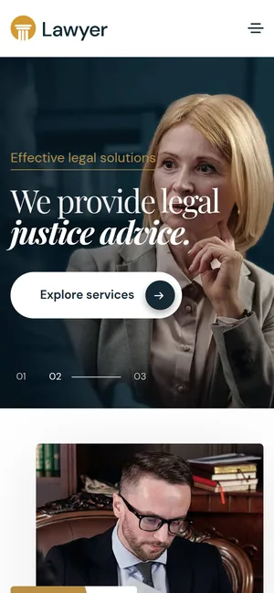 Lawyer on mobile