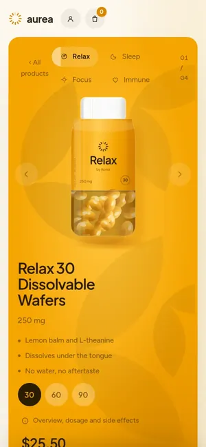 Aurea Wafers on mobile