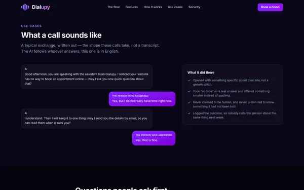 Dialupy — screen 3
