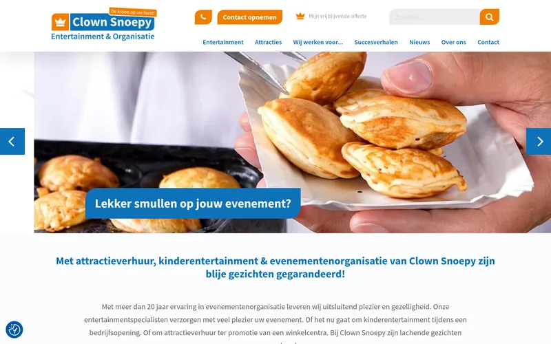 From outdated CMS to modern WordPress — Clownsnoepy — website