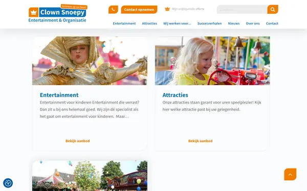 From outdated CMS to modern WordPress — Clownsnoepy — screen 1