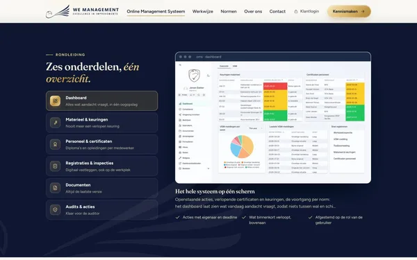 WE Management — screen 2